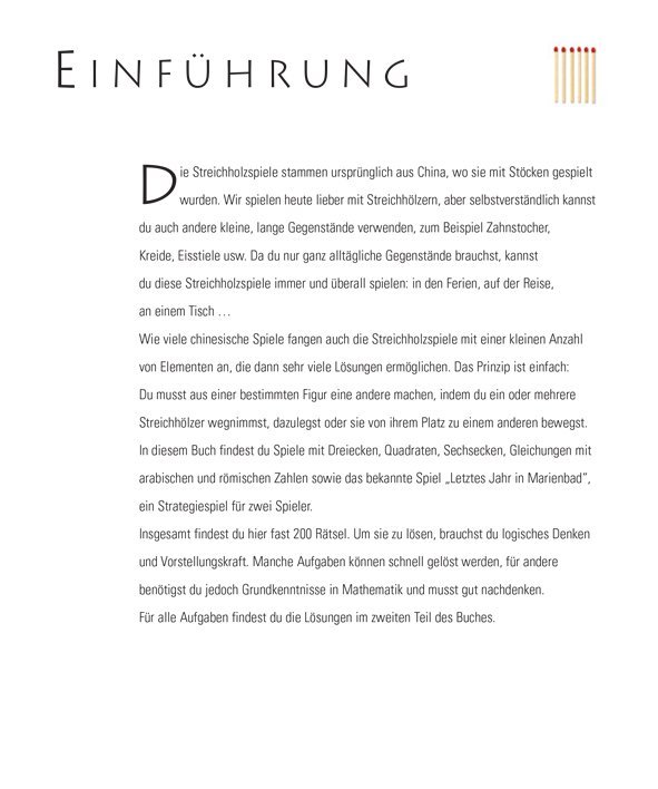 Streichholzspiele