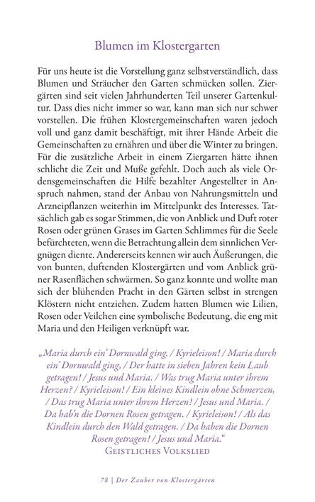 Leseprobe Der Zauber von Klostergärten