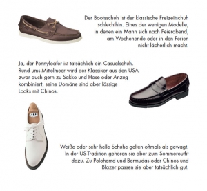 Casualschuhe für den Sommer (Auszug aus der Gentleman Agenda 2016) - - Modetipps von Bernhard Roetzel