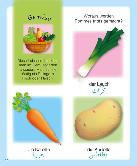 Dein buntes Wörterbuch: Deutsch-Arabisch