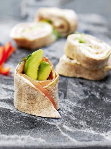 Wrap mit Avocado und Räucherfilet