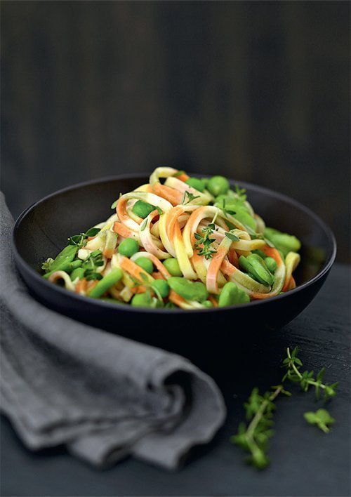 Rezept-Tipp der Woche: Nudeln mit Erbsen, Saubohnen und Thymian