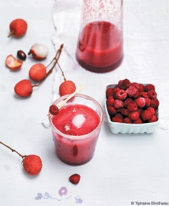 rosen-litchie-himbeer-smoothie