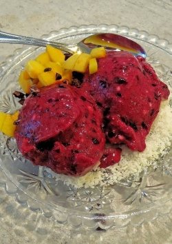 Rezept für Kirsch-Eis ohne Eismaschine