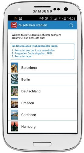 Android Vista Point Travel App - Go Vista Reiseführer