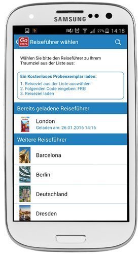 Go Vista Reise-App Android Vista Point Travel App - Go Vista Reiseführer