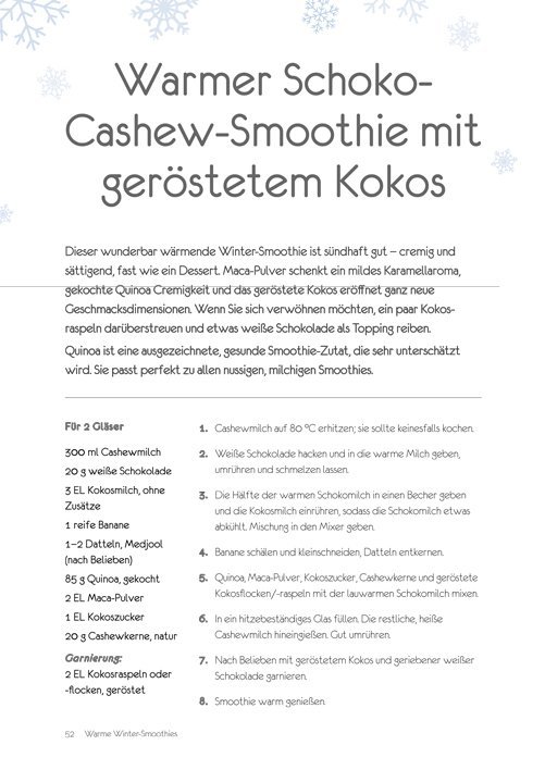Winter Smoothies - Warm und kalt genießen