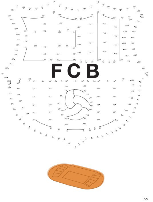Punkt-zu-Punkt Barcelona - Malbuch