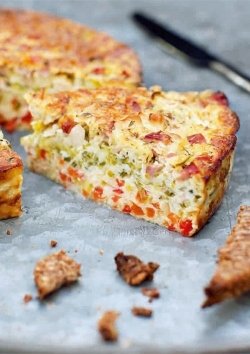 Frittata aus dem Ofen