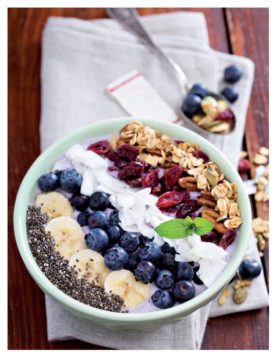 Buchinnenseite Clean Eating - Superfoods h.f.ullmann