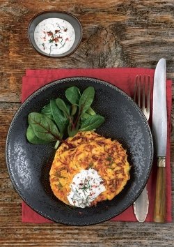 Pastinakenrösti mit Dillcreme