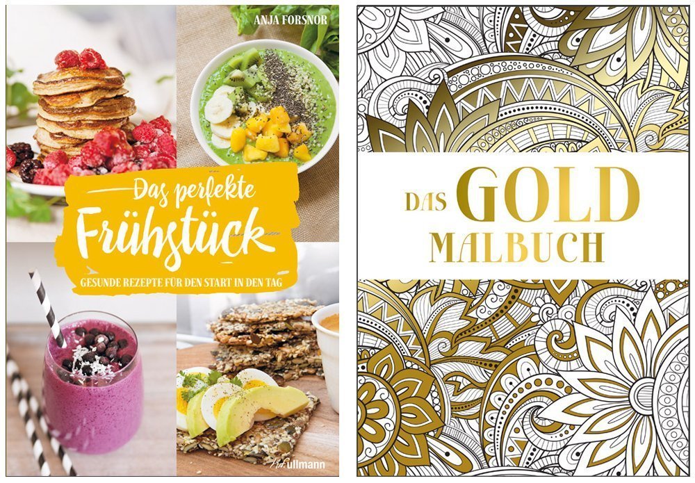 Buchpaket 2: Das perfekte Frühstück + Das Gold Malbuch