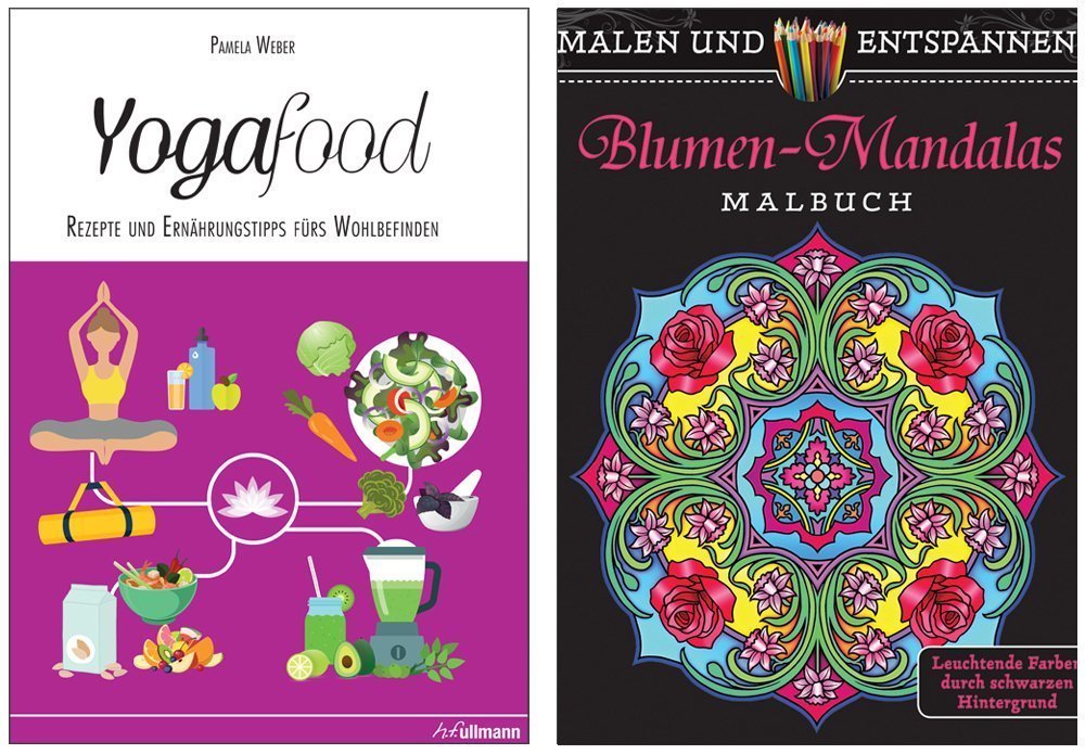 Buchpaket 1: Yogafood + Blumen-Mandalas