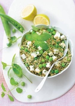 Quinoa-Taboule mit Erbsen