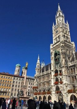 Herbst Spaziergang durch München