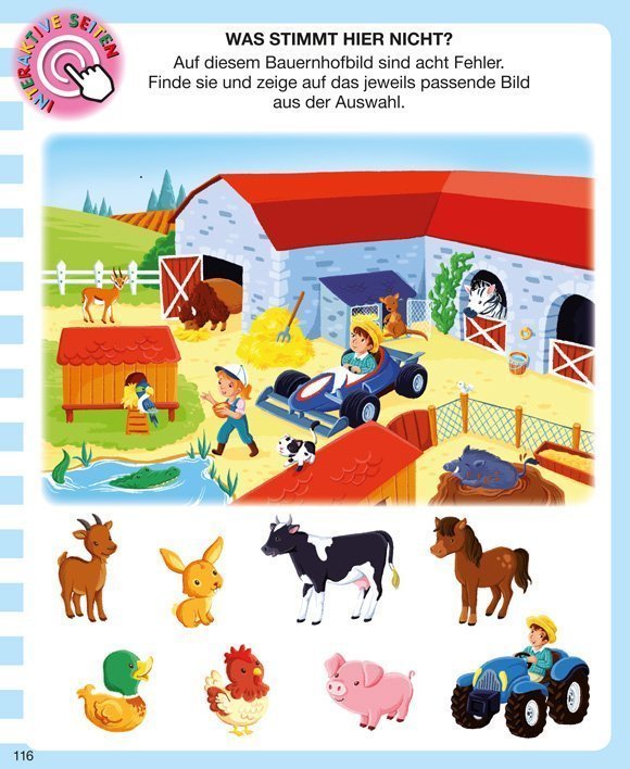 Tiere auf dem Bauernhof Kinderwissen mit App - Bauernhof