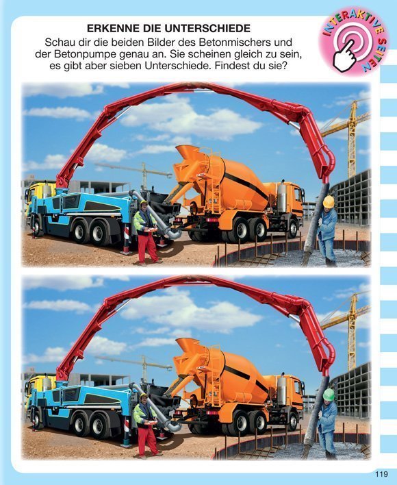 Kinderwissen mit App - Baufahrzeuge Kinderwissen mit App - Baufahrzeuge