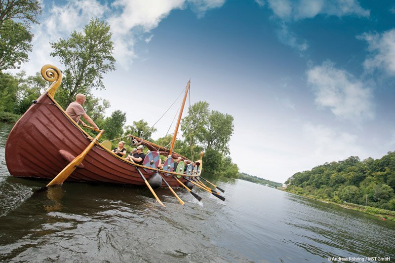MüWi heißt das Wikingerschiff, mit dem die Ruhr rund um Mülheim erobert werden kann, © Andreas Köhring / MST GmbH (www.nrw-tourismus.de)