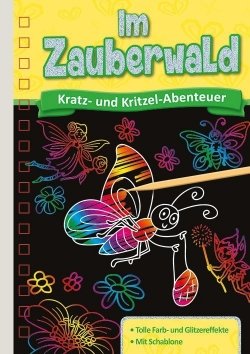 Weltraum  Magic Malbuch Kratzbilder Buch Mini Kratzbuch Scratch 