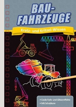Kratzbuch: Baufahrzeuge