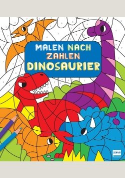 Malen nach Zahlen für Kinder: Dinosaurier