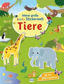 Meine grosse bunte Stickerwelt Tiere-buch-9783741526961