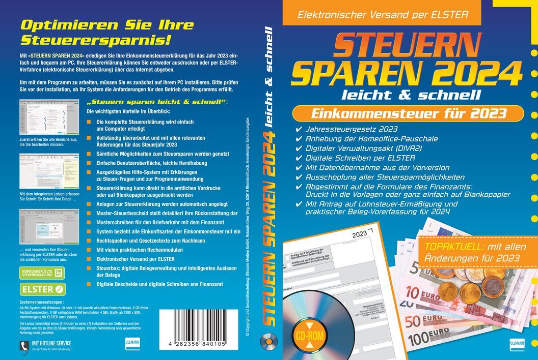 2024 kaufen 2023! leicht - sparen online schnell Ullmann für - Steuererklärung Steuern & - CD Medien