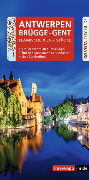 Stadtführer für Antwerpen, Brügge und Gent mit Sehenswürdigkeiten, Stadtplan und Servicetipps.