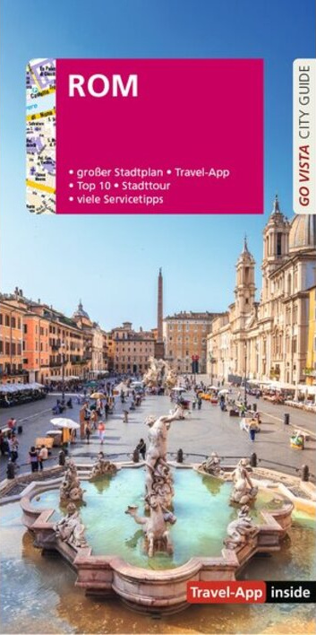 Hamburg Stadtführer mit großem Stadtplan, Travel-App, Top 10 Stadtattraktionen und Servicetipps, vor der Elbphilharmonie.