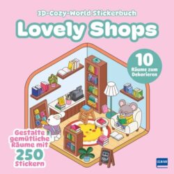 3D-Cozy-World Stickerbuch - Lovely Shops