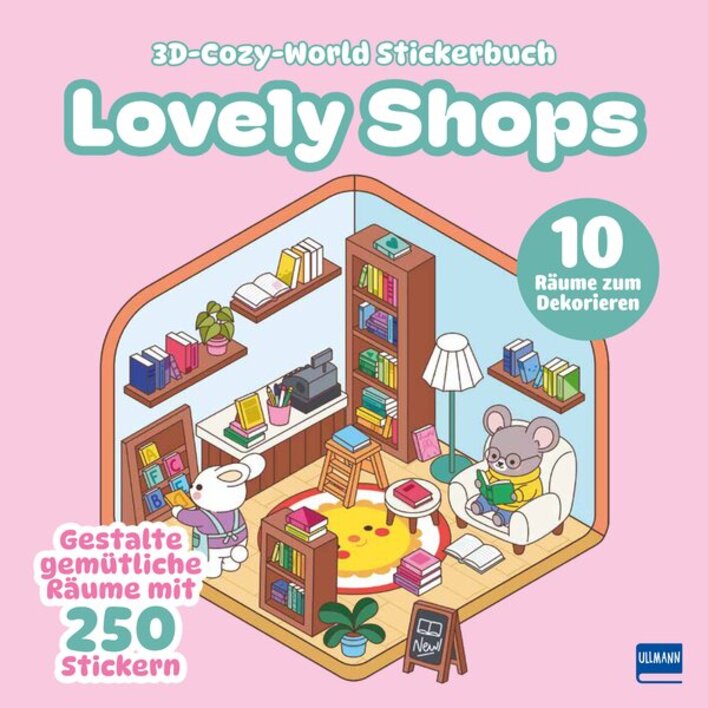 3D-Cozy-World Stickerbuch – Lovely Shops