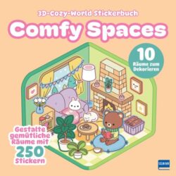 3D-Cozy-World Stickerbuch - Comfy Spaces